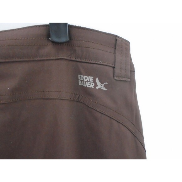 Eddie Bauer Pants Rainier Women Size 12 (34x32) Brown Fleece Lined Jogger - Picture 11 of 12